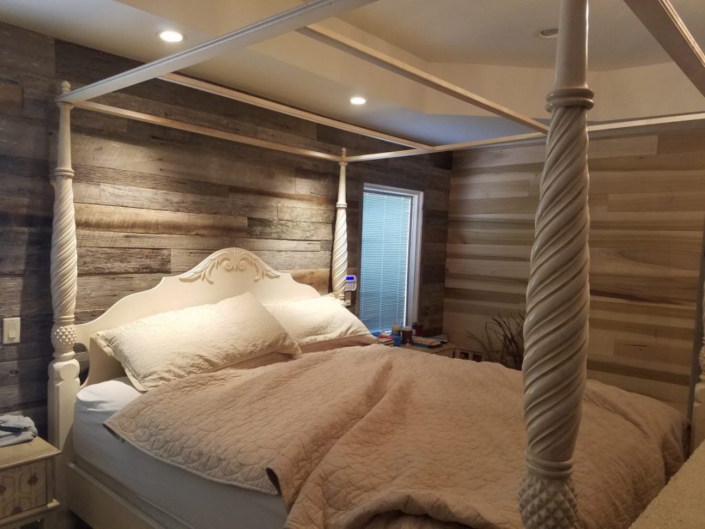 Custom Reclaimed Wood Wall Feature | Mission Hardwood