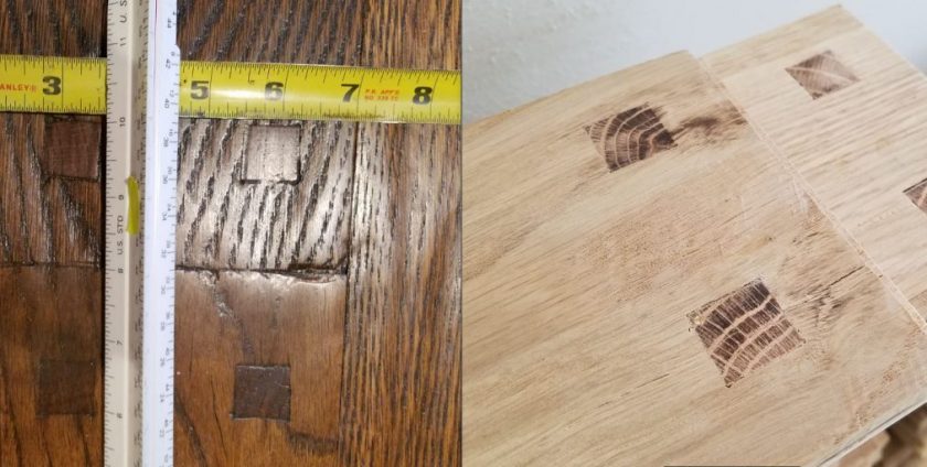 replace patched solid hardwood floors